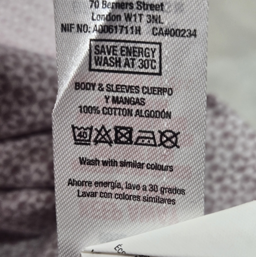 Topman Red/White Patterned Cotton Button Down Cas… - image 7